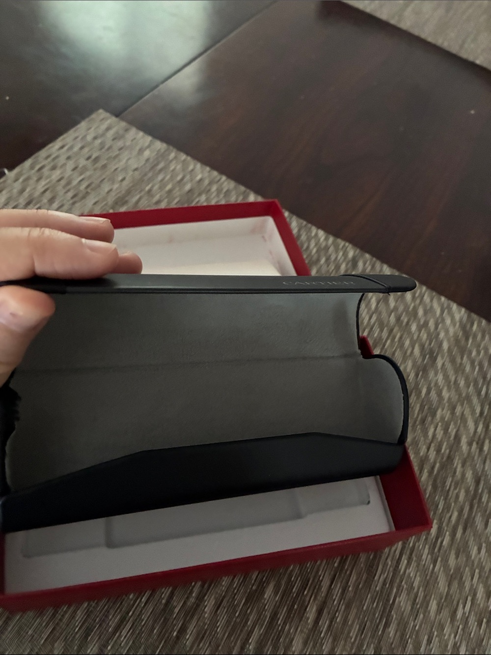 Cartier Red Box with Gold Script Logo - Picture 4 of 5